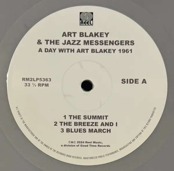 Art Blakey & The Jazz Messengers - A Day Wth Art Blakey 1961 (2 платівки, Металічний колір, Срібний, Перевидання) - фото №5