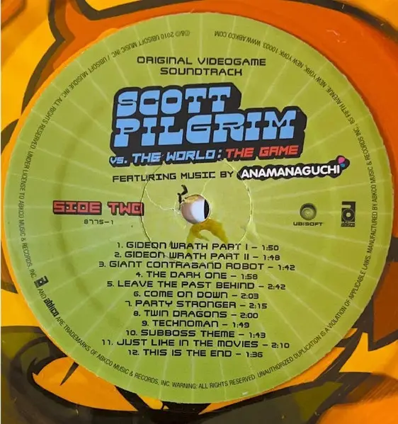 Anamanaguchi - Scott Pilgrim Vs. The World: The Game (Original Videogame Soundtrack) (Прозрачный, Оранжевый, Альбом, Лимитированое, Переиздание) - фото №7