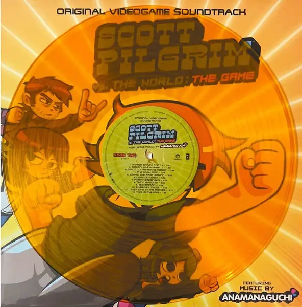 Anamanaguchi - Scott Pilgrim Vs. The World: The Game (Original Videogame Soundtrack) (Прозрачный, Оранжевый, Альбом, Лимитированое, Переиздание) - фото №5