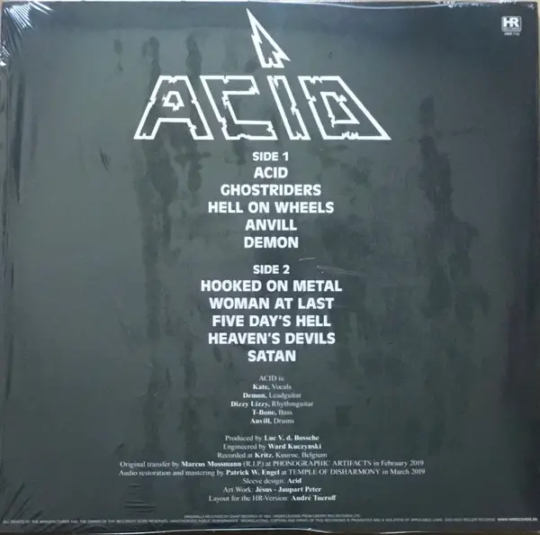 Acid - Acid (2 пластинки, Red, Silver, LP, Album, Remastered) - фото №2