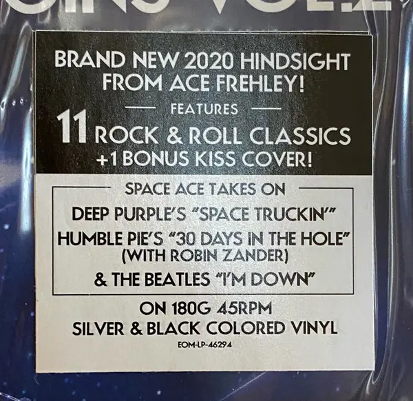 Ace Frehley - Origins Vol.2 (2 пластинки, Silver, Black, Marble, Album) - фото №3