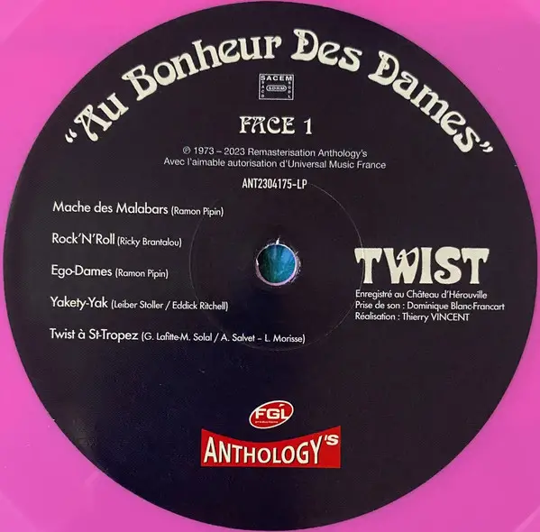 Au Bonheur Des Dames - Twist (Рожевий, Альбом, Перевидання, Ремастеринг, Спеціальне видання) - фото №4