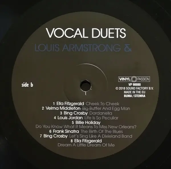 Louis Armstrong & Ella Fitzgerald & Frank Sinatra & Billie Holiday & Bing Crosby & Velma Middleton & Danny Kaye & Louis Jordan - Vocal Duets (Сборник, Ремастеринг) - фото №4