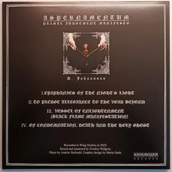 Aspernamentum - Primal Judgement Manifesto (Белый, EP, Лимитированое) - фото №3