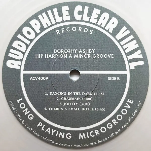 Dorothy Ashby - Hip Harp On A Minor Groove (2 платівки, Прозорий, Збірник, Лимітоване) - фото №4