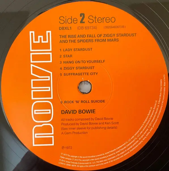 David Bowie - The Rise And Fall Of Ziggy Stardust And The Spiders From Mars (180g, LP, Album, Reissue, Remastered, Stereo) - фото №4