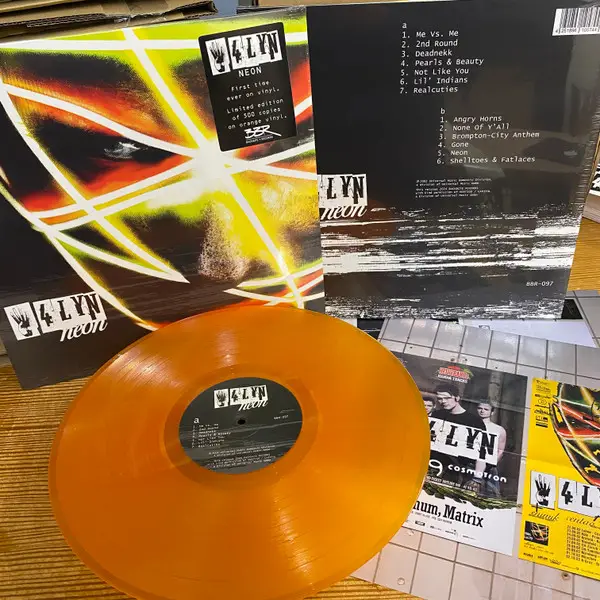 4LYN - Neon (Orange, LP, Reissue) - фото №4