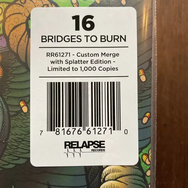 16 - Bridges To Burn (Swamp, Green, LP, Album, Reissue) - фото №7