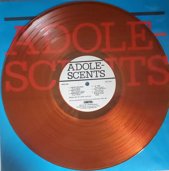 Adolescents - Adolescents (Orange, Transparent, LP, Album, Repress) - фото №3