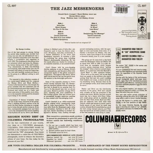 Art Blakey & The Jazz Messengers - The Jazz Messengers (2 платівки, 180 грам, Альбом, Лимітоване, Перевидання, Ремастеринг, Моно) - фото №2
