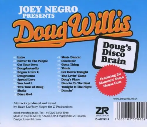 Joey Negro & Doug Willis - Doug's Disco Brain (Compilation) - фото №2