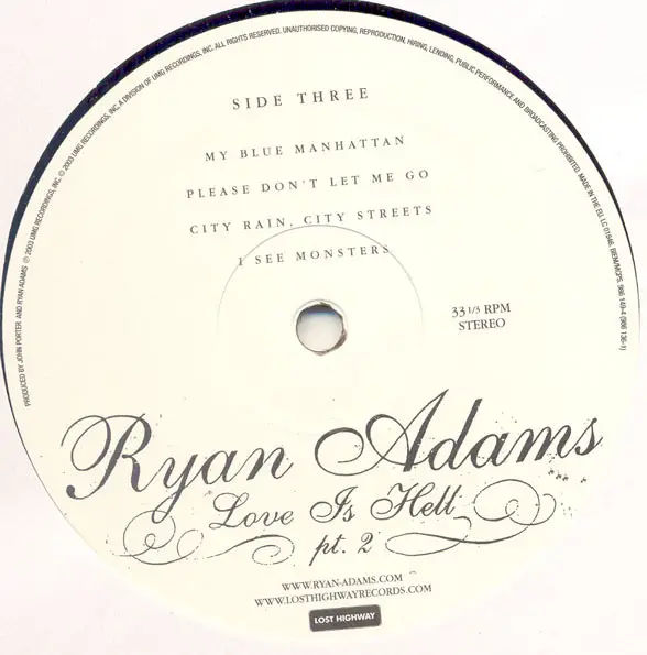 Ryan Adams - Love Is Hell Pts.1&2 (2 платівки, Album) - фото №3