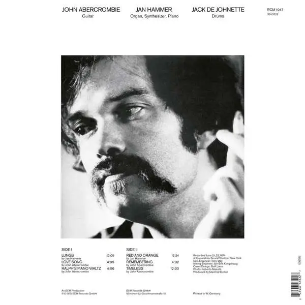 John Abercrombie & Jan Hammer & Jack DeJohnette - Timeless (LP, Album, Reissue) - фото №2