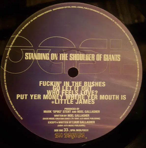Oasis - Standing On The Shoulder Of Giants (Розкладна обкладинка, Альбом, Лимітоване, Перевидання, Додатковий друк) - фото №13