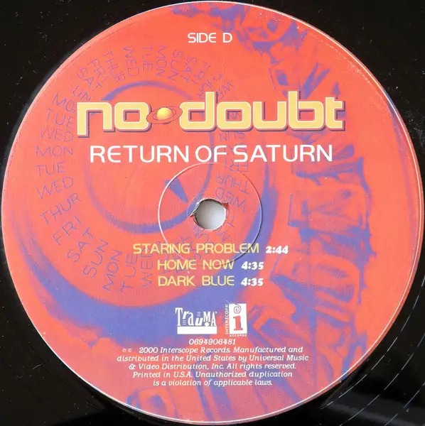 No Doubt - Return Of Saturn (2 платівки, LP, Album) - фото №6