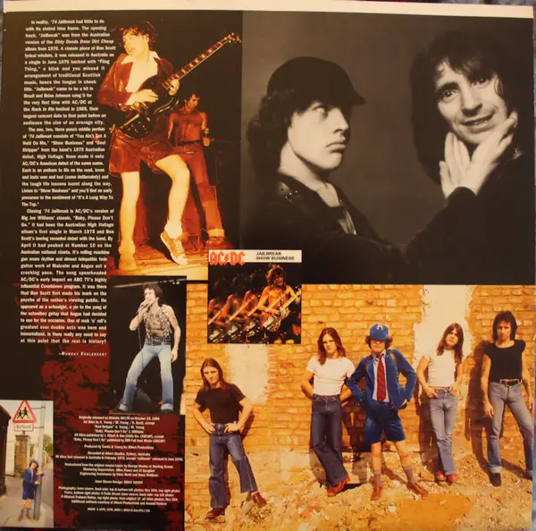 AC/DC - '74 Jailbreak (LP, Album, Compilation, Reissue, Remastered) - фото №6