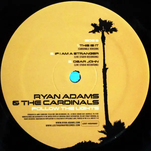 Ryan Adams & The Cardinals - Follow The Lights (EP) - фото №4