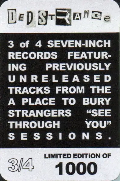 A Place To Bury Strangers - Don't Turn The Radio / This Is All For You (White, Single) - фото №7