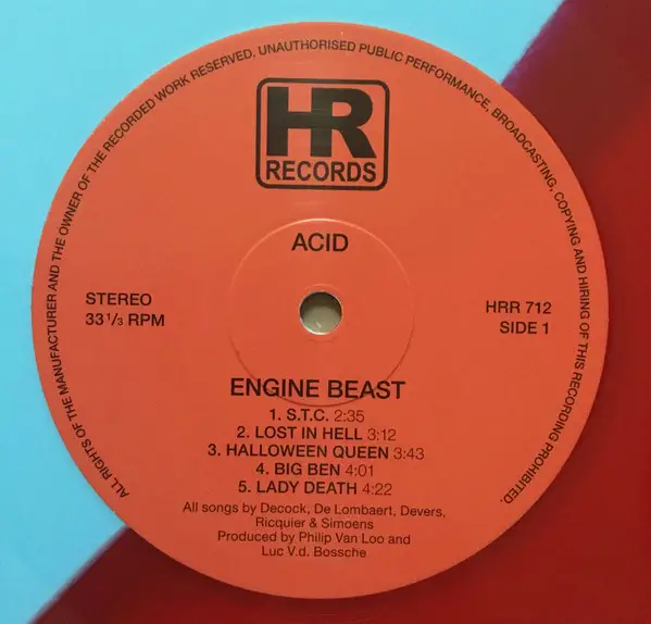 Acid - Engine Beast (2 пластинки, Red, Blue, LP) - фото №5