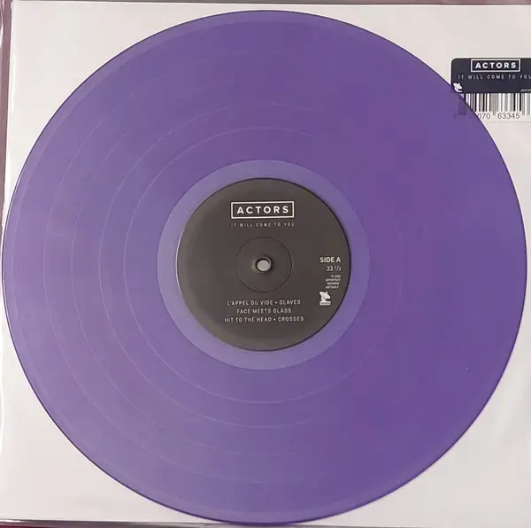 ACTORS - It Will Come To You (Purple, LP, Album, Reissue) - фото №3