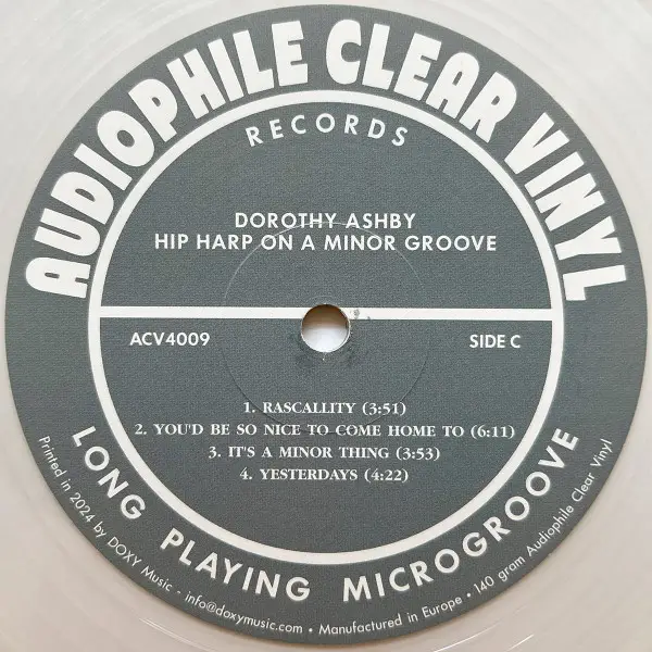 Dorothy Ashby - Hip Harp On A Minor Groove (2 платівки, Прозорий, Збірник, Лимітоване) - фото №5