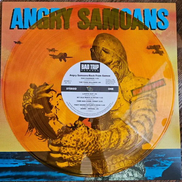 Angry Samoans - Back From Samoa (Оранжевый, Полупрозрачный, Альбом) - фото №3