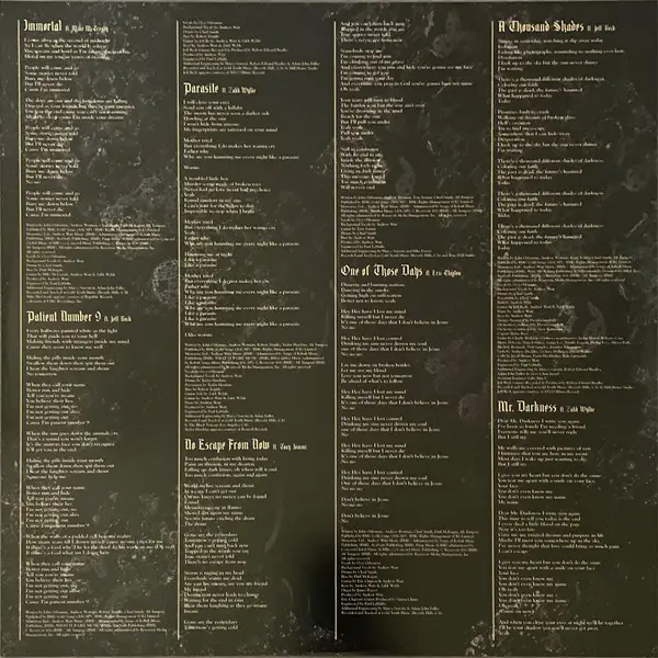 Ozzy Osbourne - Patient Number 9 (2 платівки, Прозорий, Червоний, Чорний, Мармур, Альбом, Лимітоване) - фото №9