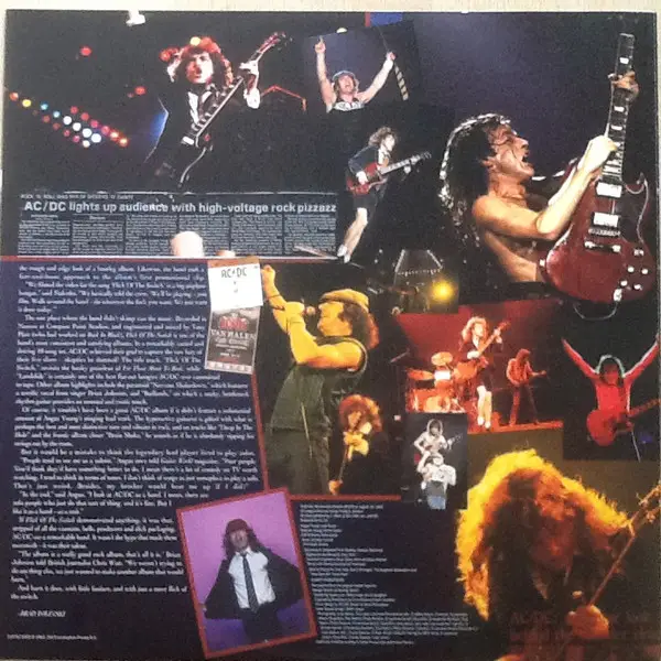 AC/DC - Flick Of The Switch (LP, Album, Reissue, Remastered, Stereo) - фото №5