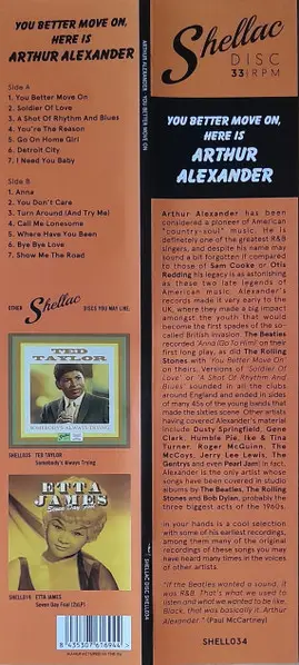 Arthur Alexander - You Better Move On (Збірник) - фото №5