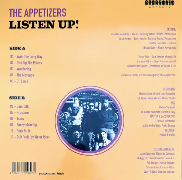 The Appetizers - Listen Up! (Альбом) - фото №2