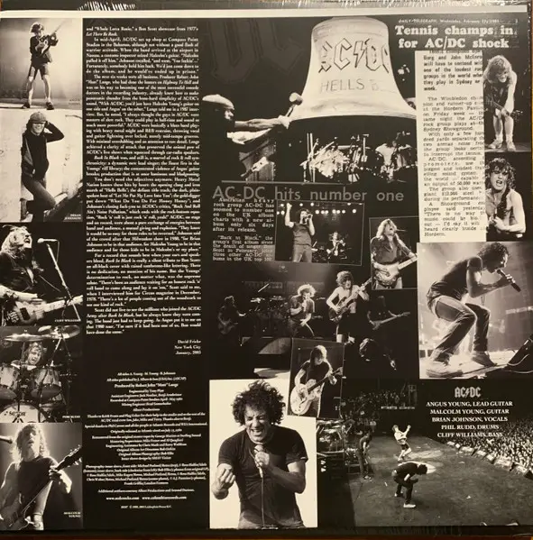 AC/DC - Back In Black (Gold, LP, Album, Reissue, Remastered, Stereo) - фото №6