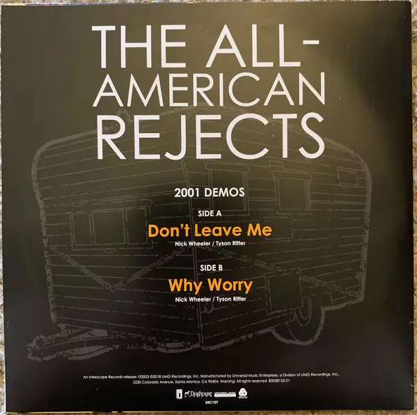 The All-American Rejects - The All American Rejects (2 платівки, Червоний, Прозорий, Альбом, Перевидання, Ремастеринг) - фото №4