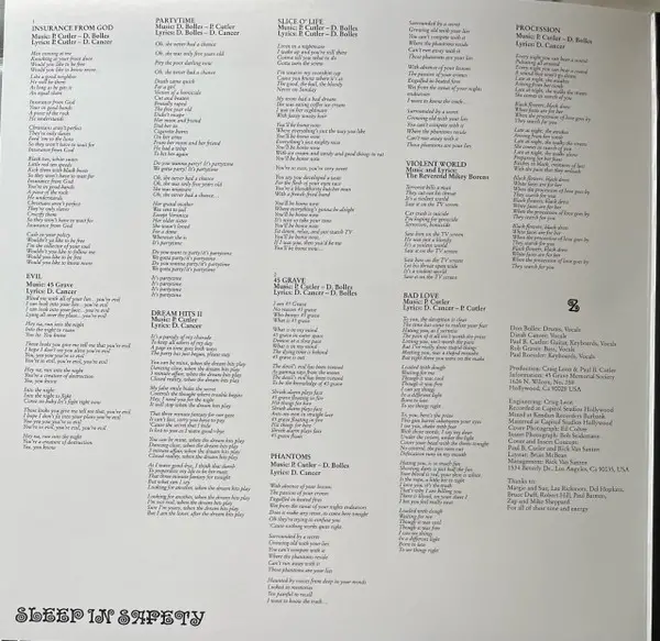 45 Grave - Sleep In Safety (Purple, LP, Album, Reissue, Stereo) - фото №2