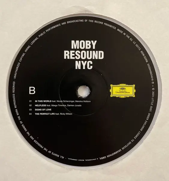 Moby - Resound NYC (2 пластинки, Прозрачный, Альбом, Лимитированое) - фото №6