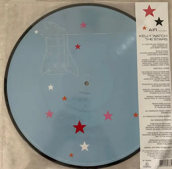AIR - Kelly Watch The Stars (45 об/мин, Record Store Day, Лимитированое, Пластинка с изображением, Переиздание, Специальное издание) - фото №3