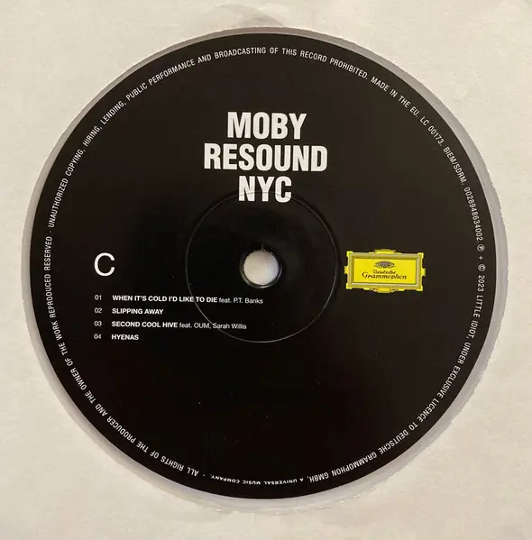 Moby - Resound NYC (2 пластинки, Прозрачный, Альбом, Лимитированое) - фото №7