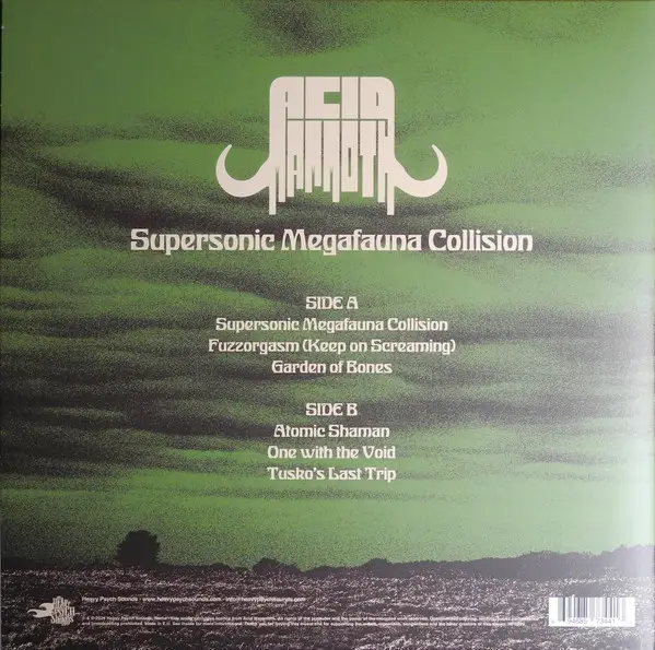 Acid Mammoth - Supersonic Megafauna Collision (LP, Album) - фото №3