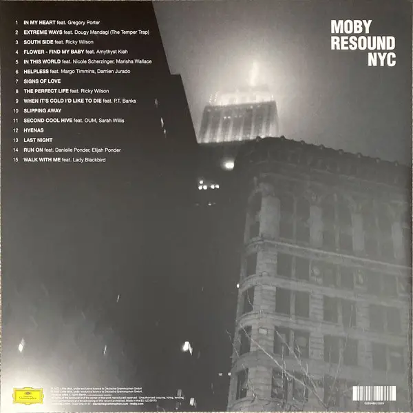 Moby - Resound NYC (2 пластинки, Прозрачный, Альбом, Лимитированое) - фото №4