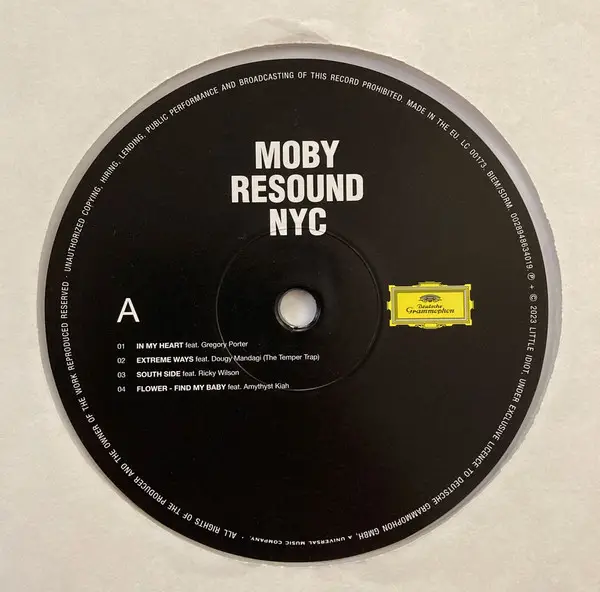 Moby - Resound NYC (2 пластинки, Прозрачный, Альбом, Лимитированое) - фото №5