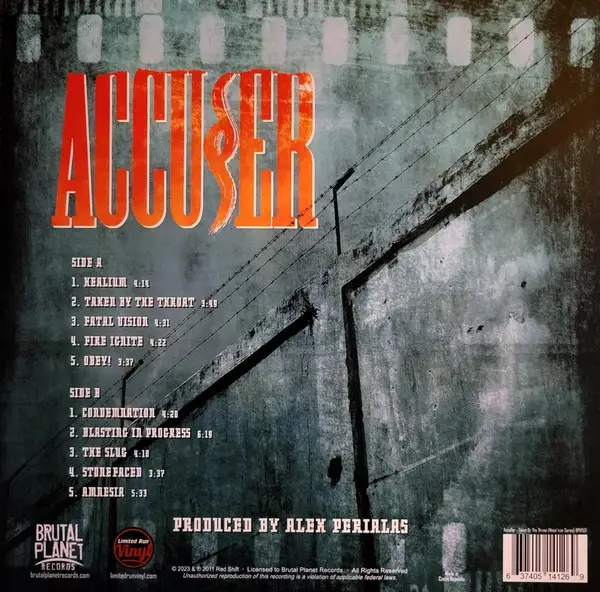 Accuser - Taken By The Throat (LP, Album, Reissue, Remastered) - фото №2