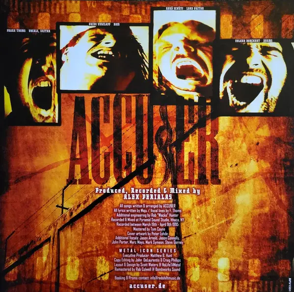 Accuser - Taken By The Throat (LP, Album, Reissue, Remastered) - фото №4