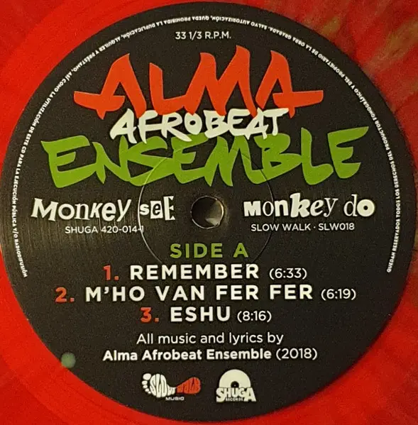 Alma Afrobeat Ensemble - Monkey See, Monkey Do (Красный, Альбом) - фото №3