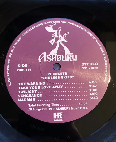 Ashbury - Endless Skies (180 грамм, Чёрный, Альбом, Переиздание, Ремастеринг, Дополнительная печать) - фото №4