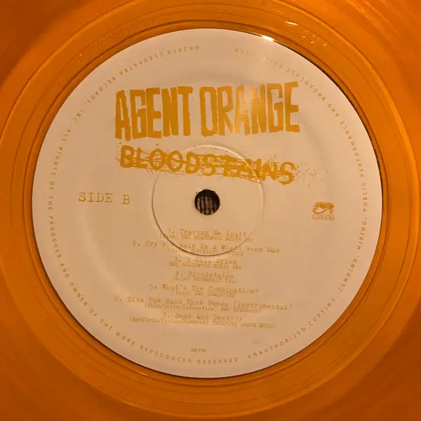 Agent Orange - Bloodstains (Orange, LP, Album, Reissue) - фото №6