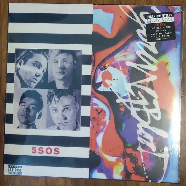 5 Seconds Of Summer - Youngblood (Оранжевый, Полупрозрачный, Альбом, Лимитированое) - фото №2