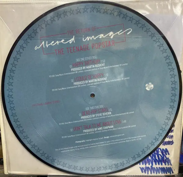 Altered Images - The Return Of The Teenage Popstar (45 об/мин, EP, Лимитированое, Пластинка с изображением) - фото №2