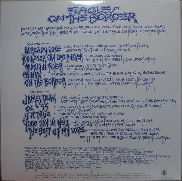 Eagles - On The Border (LP, Album, Reissue, Stereo) - фото №2