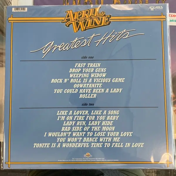 April Wine - Greatest Hits (Непрозрачный, Синий, Сборник, Переиздание) - фото №2