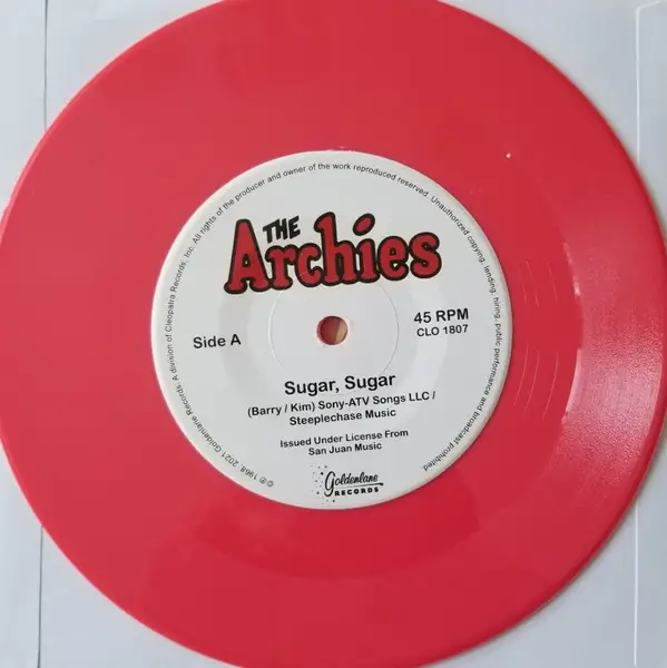 The Archies - Sugar, Sugar (Розовый, 45 об/мин, Сингл, Лимитированое) - фото №3