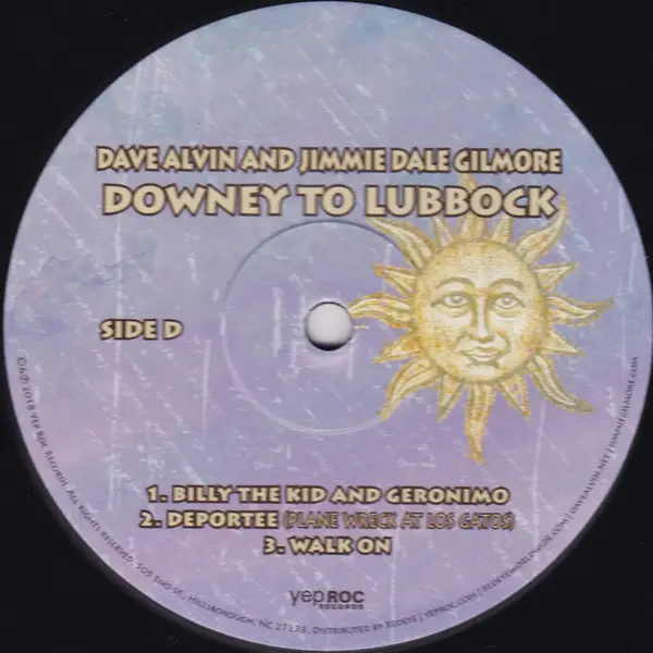 Dave Alvin & Jimmie Dale Gilmore - Downey To Lubbock (2 платівки, Розкладна обкладинка, Альбом) - фото №9